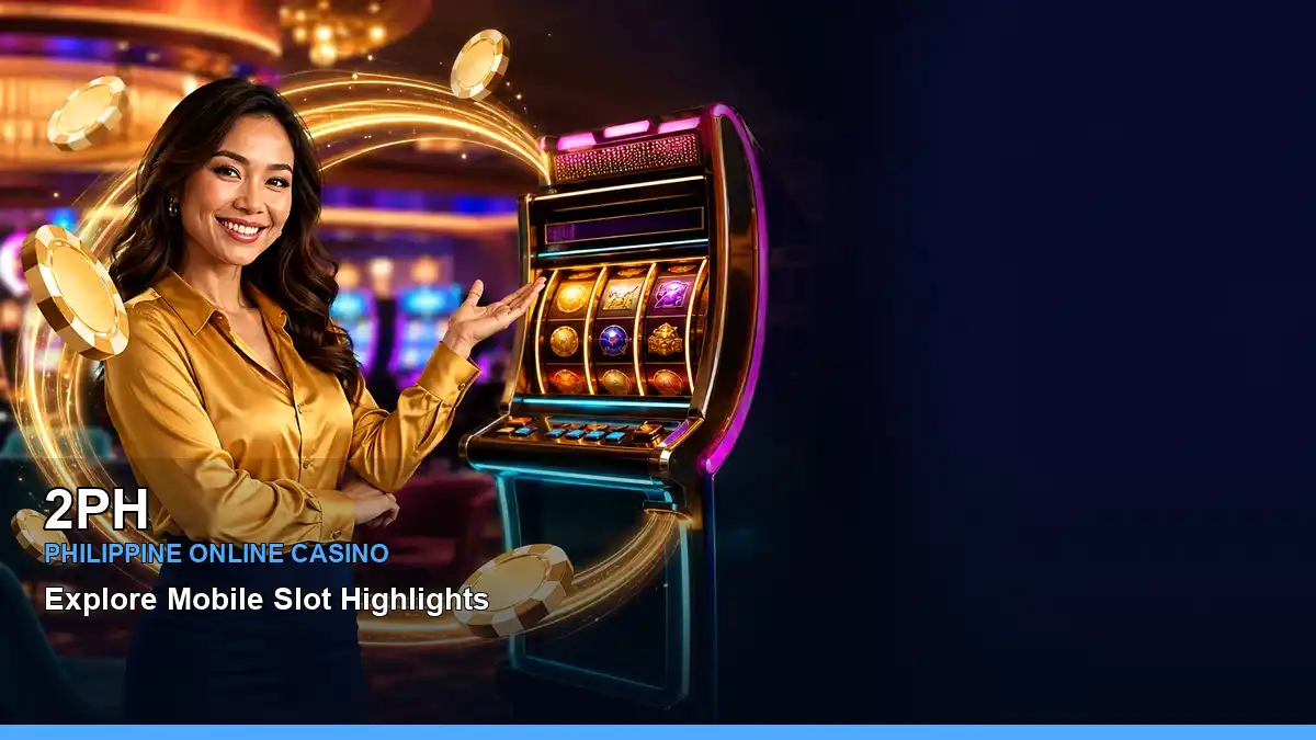 2PH casino cashback rewards featuring an adult Filipina casino host with a celebratory composition